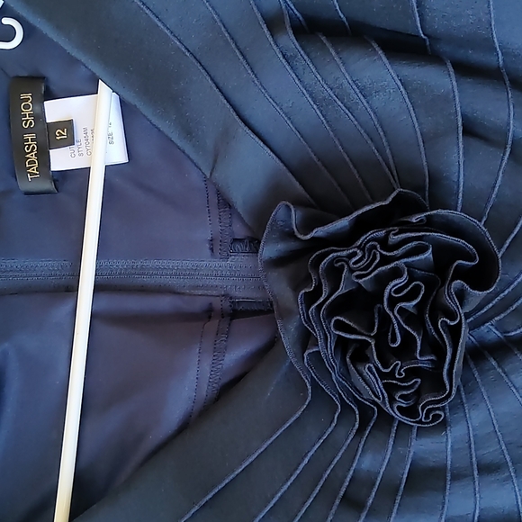 Tadashi Shoji Size 12 Dress Midnight Blue - Picture 3 of 12